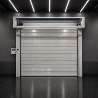 Porte spirale électrique à grande vitesse, isolée, en aluminium, robuste, résistante au vent, télécommandée, antivol, pour entrepôt industriel