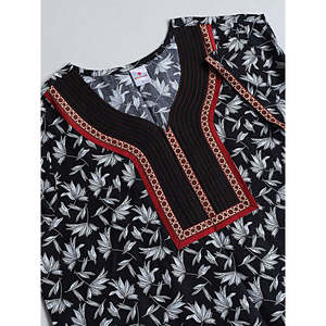100% Cotton Woven Supersoft Women's Short-Sleeved Bathrobe Casual Nightshirt Embroidery Pocket Most Comfortable Leopard Pattern - Product Image 6