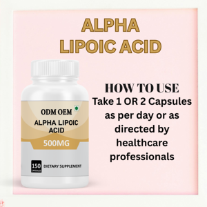 Capsules de poudre d'acide alpha-lipoïque personnalisées Capsules de supplément d'acide alpha-lipoïque 500mg - Product Image 5