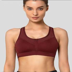 Haute qualité unisexe haute pour soutien-gorge de sport bretelles réglables doublure en Spandex rembourré respirant écologique entraînement de course - Product Image 1