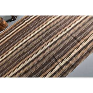 Tapis en laine classique traditionnel marron Beige 5.8x8.4ft Vintage turc Patchwork Design Latex 10mm Rectangle couloir pour chevet - Product Image 5