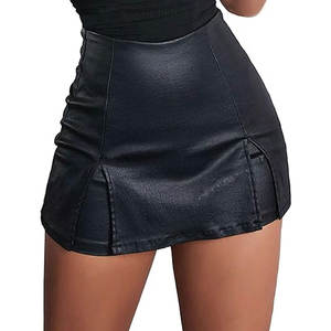 กระโปรงหนังแท้ระบายอากาศได้ดี รุ่นมินิสเกิร์ตสำหรับผู้หญิง ผ้าคุณภาพดี ดีไซน์ทันสมัย เหมาะสำหรับใส่ไปงานปาร์ตี้ - Product Image 1