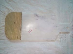 Tabla de cortar rectangular de mármol y madera de acacia, tabla de cortar para cocina, tabla de quesos con logotipo personalizado, precio al por mayor - Product Image 2