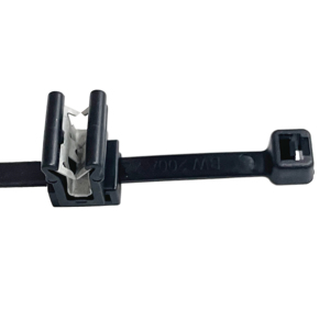 وصلات كبل مشبك حافة EC4 أسود من النايلون المحمي ، 66 من UL ، من خلال قفل ذاتي ، لوحة 1-3 من UL - Product Image 1