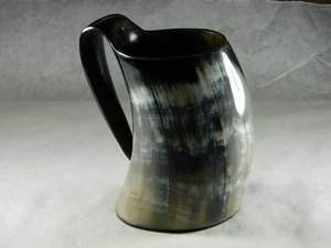 TANKARD DE CORNE À BOIRE DE VIKING FABRIQUÉ À LA MAIN ORIGINAL POUR TASSE DE BIÈRE Tasse de corne à boire Viking originale pour l'occasion de Noël - Product Image 3