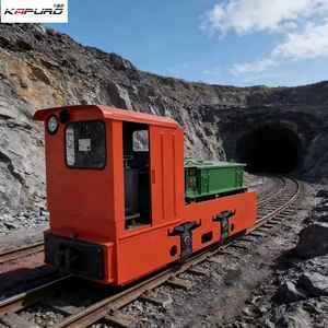 Locomotora <span class=keywords><strong>de</strong></span> batería <span class=keywords><strong>el</strong></span>éctrica antiexplosión <span class=keywords><strong>de</strong></span> 5 toneladas para minería y túneles. - Product Image 2