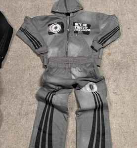 Qualité supérieure meilleure vente hiver décontracté écologique hommes survêtements 100% coton couleur unie respirant confortable - Product Image 5