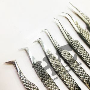 แหนบคีบขนตาปลอมขนมิงค์ดีไซน์รูปหัวใจทำจากสเตนเลสสตีลด้ามเรียบแหนบต่อขนตาแบบยั่งยืน - Product Image 6