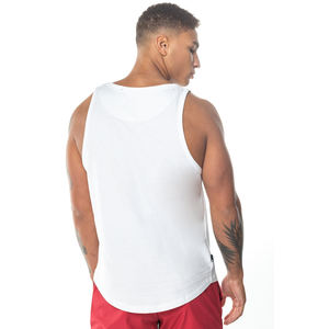 Camiseta sin mangas atlética para hombre, OEM personalizada, tela elástica de algodón que absorbe la humedad, Etiqueta Privada, camiseta esencial para entrenamiento de gimnasio - Product Image 3