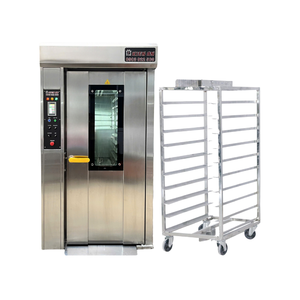 เตาอบโรตารี่ดีไซน์ทันสมัย KIEN TP.LD16 16 ถาด เหล็กสแตนเลส 380V พร้อมรถเข็น Altuntop รับประกัน 1 ปี อุปกรณ์ทำพิซซ่า - Product Image 1