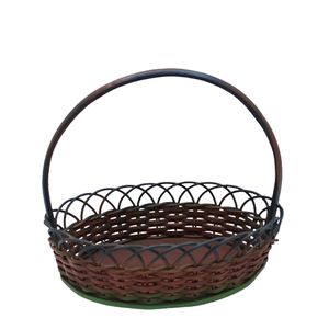 ตะกร้าใส่ผลไม้ทรงกลมทำมือตะกร้าใส่ของหลากสีสำหรับเก็บของในห้องครัว - Product Image 3