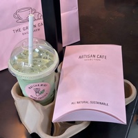 Vente flash - Boîte à sushi rose jetable personnalisée, emballage pour sandwichs et burritos, boîte en papier kraft en forme de coussin