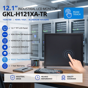 Monitor Táctil de Alta Calidad para Rack, Pantalla Táctil Resistiva 4:3 para Rack con Soportes de Montaje - Product Image 1
