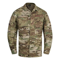 Chemise de terrain camouflage à manches longues pour homme, anti-UV, séchage rapide, résistante à l'usure, design multi-poches, polyester/coton twill