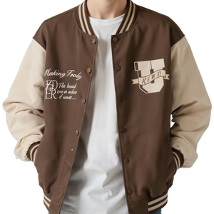 Personalizado 3D bordado Varsity Jacket Fabricante de mangas completas Letterman chaqueta de invierno al por mayor Varsity Jacket para hombres - Product Image 2