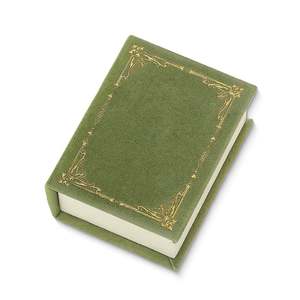 Jeulia Vintage Grass Green Magnetic Flip-Top <b>Book</b> Necklace <b>Box</b> Rectangle Shape - Product Image 3