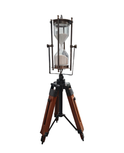 Antique Trépied Stand Sablier Table Plancher Décoratif En Gros Blanc Sandtimer Heure Verre Cadeau D'affaires Articles De Décoration De La Maison - Product Image 3