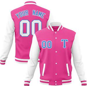 2026 personnalisé haute qualité laine corps Bomber Baseball veste Vintage Letterman université conception toile tissu avant Logo pour hommes - Product Image 4