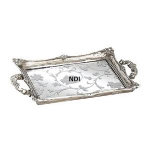 ถาดเสิร์ฟอาหารโลหะเคลือบเงาสำหรับตกแต่งโต๊ะทานอาหารเย็นในบ้านโรงแรมที่กำหนดสีและขนาดได้เอง - Product Image 1