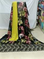 Ensemble Tissu Chiffon Faransawi Somali Dirac 100% Polyester Très Léger Tissé Robe Femme