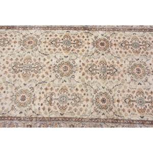 Alfombra clásica de lana marrón Beige, 3,7x6,7 pies, diseño turco Vintage, patrón de retazos para vivir, látex rectangular de 4m de ancho para adolescentes - Product Image 5