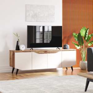 Turc luxe crème foncé Sonomo meuble TV européen moderne meubles en bois divertissement à domicile hôtel chambre salon salle à manger - Product Image 1