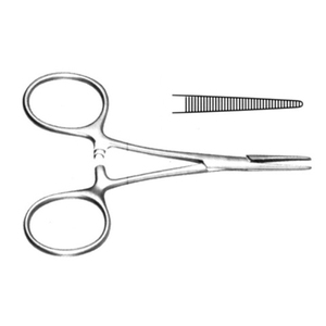 Pinces hémostatiques de 7/6.3/5.5 pouces pince hémostatique à tête droite incurvée pince à artère chirurgicale vétérinaire pince hémostatique - Product Image 6