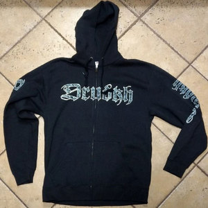 Sudadera de peso pesado Unisex con logotipo personalizado OEM Sudadera con capucha de gran tamaño de otoño para hombre con diseño de cremallera de bolsillo de canguro para ropa universitaria - Product Image 2