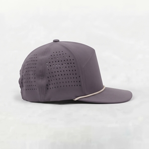 Gorra Snapback de 6 Paneles con Corte Láser, Malla Transpirable, Unisex, Casual, con Logotipo Frontal Impreso por Transferencia Térmica, para Primavera/Verano - Product Image 4