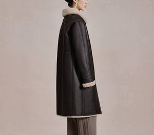 Chaqueta de cuero con cuello vuelto personalizada para mujer, transpirable, a prueba de viento, forro de poliéster, patrón sólido, manga larga, Otoño Invierno - Product Image 6