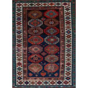 Tapis noué à la main en laine à motif géométrique bleu Nuray 9x12 pour salon, produit Pae-4001 par Jaipur Rugs US - Product Image 1
