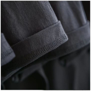 Camiseta de algodón OEM para hombre y mujer, camiseta de manga corta Unisex, camisetas informales en blanco, ropa directa de fábrica, Camiseta lisa de gran tamaño - Product Image 5