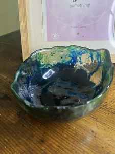 Luxury Resin Serving <b>Bowl</b> For Salad Fruit And <b>Snacks</b> Decorative Resin Fruit <b>Bowl</b> Handmade Table Decor - Product Image 5