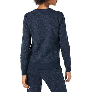 Sudadera Corta con Dobladillo Deshilachado para Mujer, Estilo Juvenil Urbano, Silueta Moderna, Tejido Suave, Cuello Redondo, Estilo Ajustado - Product Image 3