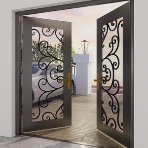 Puertas metálicas duraderas hechas en Vietnam, ideales para villas, apartamentos y casas modernas con detalles clásicos de hierro forjado - Product Image 6