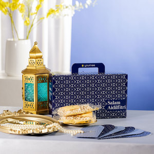 Coffret Cadeau Youmee Raya Ceria Style Salam Aidilfitri Papier Imprimé Offset 31cm X 9cm X 18cm - Product Image 1