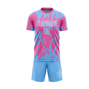 ชุดทีมฟุตบอลของผู้ชายแบบพรีเมี่ยม-ผ้าน้ำหนักเบาสวมใส่สบาย-เสื้อเจอร์ซีย์สโมสรและกางเกงขาสั้น-การแข่งขันระดับมืออาชีพ - Product Image 1