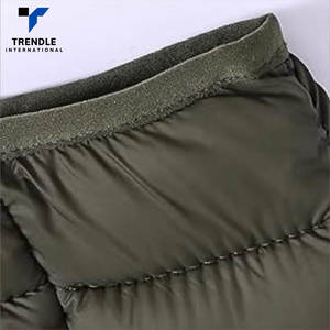 Custom Color Long <b>Thin</b> <b>Men</b> Bubble <b>Jacket</b> with Stand Collar and Front Logo Windproof Fashion Clothing - Product Image 4