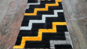 Alfombra Adiva de poliéster de pelo largo, tejida en jacquard, antideslizante, de grosor medio, de la mejor calidad del fabricante de Gaziantep. - Product Image 2