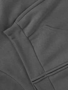 Sweat à capuche décontracté en coton polaire pour femmes sweat-shirt à épaules tombantes respirant Hip Hop vêtements d'extérieur à capuche pour femmes - Product Image 6