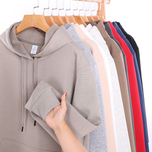 Automne et hiver hommes et femmes sweats à capuche basiques surdimensionné plaine pull à capuche sweats à capuche de qualité personnalisée - Product Image 2