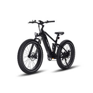 Bicicleta Eléctrica HAOQI Cheetah con Suspensión Completa - Batería Certificada de 16Ah+9Ah Verde Ejército/Negro Obsidiana - Product Image 5