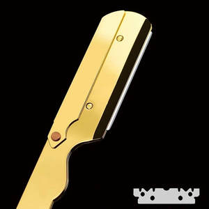 Outil de toilettage pour des rasages lisses et précis, rasoir droit blanc, rasoir pliant, instrument de beauté - Product Image 5