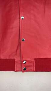 Pure Leather High Quality Customized Men's Jacket New Fashion Style <b>Covered</b> <b>Button</b> Stand Collar Front Logo Heated Quick Dry - Product Image 4