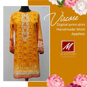 Alta calidad cosido Masoori madre e hija Kurti-Casual Wear algodón Mujer césped impresión Digital Kurti hecho de rayón - Product Image 6