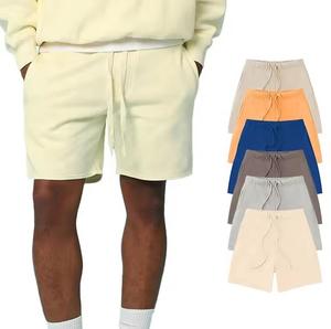 Shorts de survêtement pour hommes 100% coton Shorts de jogging à cordon pour hommes Shorts de survêtement pour hommes en gros en coton respirant OEM personnalisés - Product Image 1