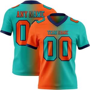 Nom personnalisé équipe de Football américain maillot haut respirant Graffiti conception été vêtements de rue à manches courtes Football Football maillot - Product Image 5