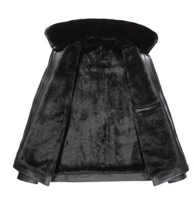 Chaqueta de Cuero Ligera para Hombre, Impermeable, Cortavientos, Transpirable, con Diseño Bordado, para Uso Casual en Invierno - Product Image 4