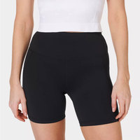 Shorts de sport pour femmes de qualité supérieure, légers, respirants, à séchage rapide, taille mi-haute, avec logo personnalisé, tissu écologique pour l'entraînement et le yoga