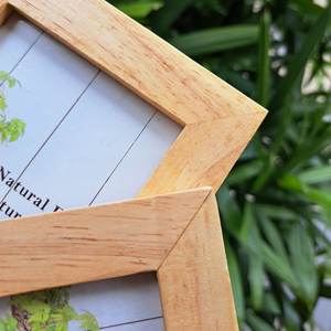Modern Style Eco-Friendly <b>Wood</b> <b>Photo</b> <b>Frame</b> Light Color Rubber <b>Wood</b> With Personalized Engraving New Design - Product Image 5